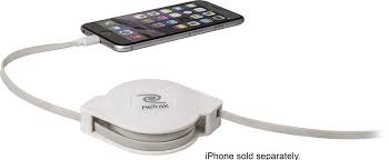 Best Buy Retrak 10 Retractable Lightning Charge And Sync Cable Black Etltusb10