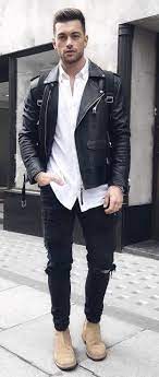 Aligordon89 Fall Combo Idea With A Black Leather Jacket White Button Collar Shirt Black Bac Leather Jacket Leather Jacket Outfits Celebrities Leather Jacket