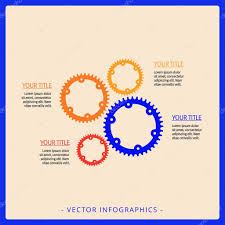 Process Gear Wheel Chart Template Stock Vector Surfsup