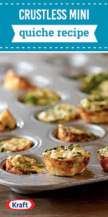 Crustless Mini Quiche Recipe Recipe Mini Quiche Recipes Quiche Recipes Recipes