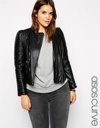 Plus Size Leather Jacket Asos Curve Exclusive Premium Leather Biker Jacket Black Plus Size Leather Jacket Plus Size Fashion Fashion