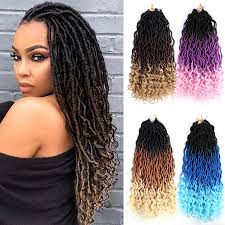 Roll the roller up the lock towards your scalp. Xccoco Omre Hair Goddess Faux Locs Crochet Hair Curly Ends 20 24strands Dreadlocks Hair Extensions Brown Blue Crochet Braids Curly Dreadlocs Aliexpress