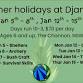 Summer Holidays @ Djaning event image
