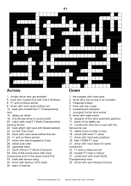For what i know there are 2 mobile applications with good crosswords. I Was Bored And I Made An F1 Themed Crossword Puzzle Solution In Comments Enjoy R Formula1