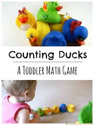 Counting Ducks A Toddler Math Game Inspiration Laboratories Toddler Math Toddler Math Games Toddler Learning Activities