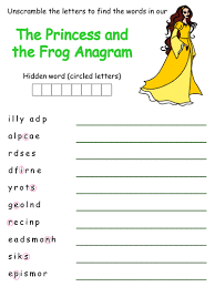 Each hint is an anagram of the actual word… which can be tricky! Frog Prince Anagram Puzzles