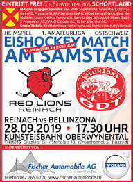 Die äbtestädter verlieren nach einem doppelpack im mitteldrittel innert 90 sekunden am ende mit 1:4. Eishockeymatch Red Lions Reinach Vs Gdt Bellinzona 28 September Kunsteisbahn Oberwynental