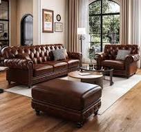 Electric Mid Century American Rustic Style Leather Recliner Sofa Chair for  Living Room Bedroom