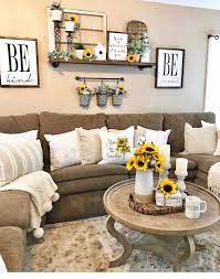Pin By Christina Dougherty On Couch Livingrooms Living Room Themes Sunflower Home Decor Farm House Living Room
