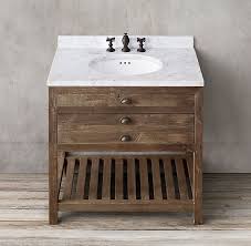 Printmaker S Single Vanity Sink Restoration Hardware Vanity Single Sink Vanity Drawer Space