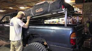 This rack is perfect for your roof top tent, sheets of plywood, etc. Frankenfab Bed Rack Youtube