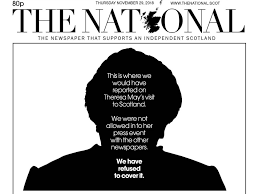 The strategy makes proposals for how clinical services need to change in order to provide sustainable health and social care services fit for the future. Scotland S National Leaves Splash Headlines Blank After Theresa May Snubs Paper During Brexit Visit Press Gazette