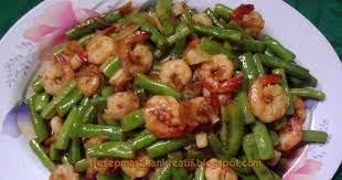 Resep Tumis Udang Sayur Buncis Resep Sayuran Resep Tumis Resep Masakan Indonesia