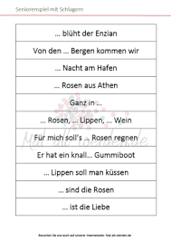 blaue berge rote rosen gruner kaktus ein seniorenspiel mit schlagern zu dem thema farben kostenlos zum ausdrucken spiele fur senioren rote rosen senioren