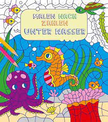 Malen nach zahlen ist die ideale lösung, stück für stück malt ihr kind ein motiv mit der einfachen malen nach zahlen technik aus und es entsteht ein malen nach zahlen vorlagen sind das perfekte geschenk zum kindergeburtstag, zu ostern oder weihnachten. Malen Nach Zahlen Fur Kinder Unter Wasser Buch Thalia