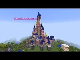 Minecraft Disneyland Paris Castle Youtube Wookieelocks Minecraft Crafts Disneyland Paris Castle Minecraft Architecture