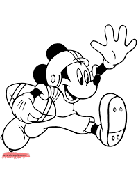 750 x 1000 file type: Mickey Mouse Football Coloring Pages Disneyclips Com