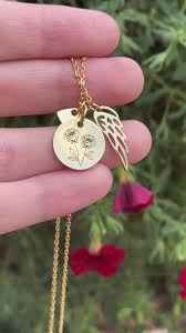 Angel wing necklace gift from heaven memorial gift angel passed dad mom  grandma grandfather keepsake letter from heaven sympathy condolence