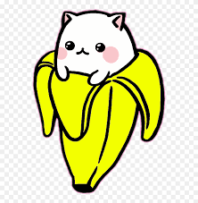 Cat kitten drawing hello kitty kawaii, cat, food, animals png. Download Banana Cat Kitty Cute Yellow Tropical Catnana Anime Cute Kawaii Cat Clipart 5467929 Pinclipart