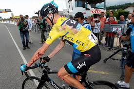 Chris froome gives bbc sport an insight into the trials and tribulations of competing on the not to gawp at the prominent bones in his arms and wrists, although you can't miss them, and not to make. Tour De France Chris Froome Fall On Stage 4 Scared Us Witless Admits Team Sky Chief Mirror Online