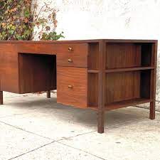 Check spelling or type a new query. Mid Century Large Executive Walnut Vintage Desk With File Cabinet And Storage From Sunbeam Vintage Of Highland Park Los Angeles Ca Attic