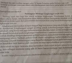 Tuliskan kata kunci dari judul teks tersebut. Tuliskan Perkiraan Informasi Bacaan Di Atas Berdasarkan Kata Kunci Yang Kalian Temukan Jawablah Brainly Co Id