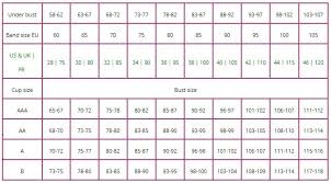 small bra size chart find out if youre an aaa aa a or a