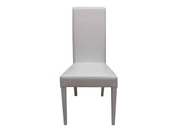 Chaises en tissue, chaises en pvc design avec pieds en bois et en metal, garniture en pu ou microfiber. Chaise Java Coloris Blanc Vente De Table Et Chaises De Jardin Conforama