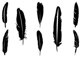 Bird Feather Clipart Black And White Feather Silhouette Vector Feather Clip Art Silhouette Clip Art Silhouette Vector