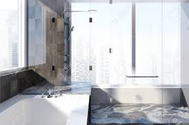 Sandy beach with views of ottawa skyline, gatineau hills & parliament. Luxury Bathroom Interior With A Black Marble Floor White Walls Stock Photo Picture And Royalty Free Image Image 99920945