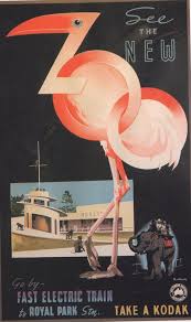 Pin By Marie De On Art Deco Travel Posters Poster Melbourne Zoo