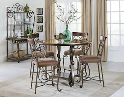The Bombay Counter Height Dining Room Set By Standard Furniture Has Opulent Old World Styling W Round Dining Room Sets Casual Dining Rooms Unique Dining Tables