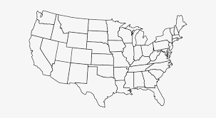 A blank map of the united states, not including territories such as puerto rico and guam. Blank Us Map Hi Blank Map Of Us Large Png Image Transparent Png Free Download On Seekpng