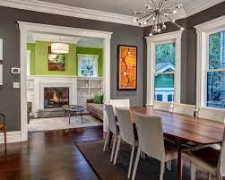 Here's kendall charcoal on a kitchen hi i am painting my dinning room and living room, both combined making one big rectangle room i'd like to paint my dining room (open to my living room) all white. Benjamin Moore S Kendall Charcoal Hc 166 Dining Room Interiors By Color