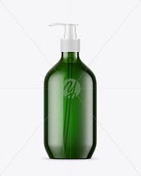 Green Liquid Soap Bottle With Pump Mockup In Bottle Mockups On Yellow Images Object Mockups