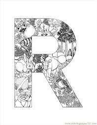 Free tropical coloring page for adults (self.coloringpages). R Coloring Page For Kids Free Alphabets Printable Coloring Pages Online For Kids Coloringpages101 Com Coloring Pages For Kids