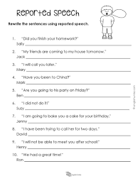 Pronouns Worksheet 2 English Unite Reported Speech Parts Of Speech Worksheets Direct And Indirect Speech