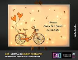 Geburtstag beschließt rosa, dass es zeit für einen radikalen wandel in ihrem leben ist. Neu Led Gastebild Selber Gestalten Leinwand Hochzeit Fahrrad Herzen