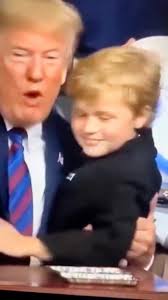 An adorable little boy was trying to sneak a hug from President Trump  because he was too shy to ask and he ended up getting one anyways. 🥰,  What's fascinating to me is that watching this, you see how ...