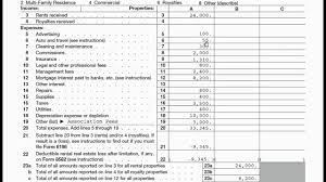 How To Fill Out Schedule E Rental Property On Your Tax Return - Youtube
