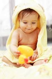 Taking the first bath after having a baby. Cute Baby After Bath Stock Photo Picture And Royalty Free Image Image 2500893