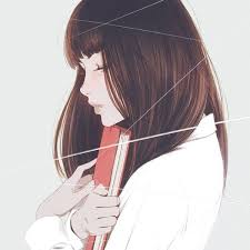 Perfect screen background display for desktop, iphone, pc, laptop, computer. Anime Picture Original Kr0npr1nz Long Hair Single Brown Hair Simple Background 1080x1080 478677 En Chicas Dibujos Kuvshinov Ilya Muchacha Del Arte