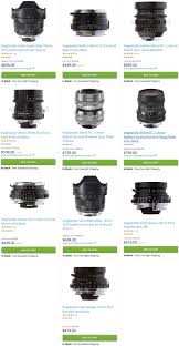 New Price Drops On Ten Voigtlander Lenses For Leica M Mount Leica Rumors Leica Leica M Lenses