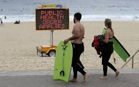 Image for illustrative purposes only. Asia Today Sydney Beach Suburbs In Lockdown As Cases Rise