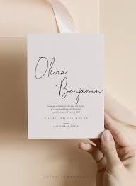 Modern Wedding Invitation Card Template Editable Neutral Etsy In 2020 Minimal Wedding Invitation Neutral Wedding Invitation Wedding Invitation Card Template
