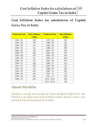 capital gains index table trade setups that work