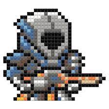Destiny 16 Bit Titan Pixel Art Pixel Art Design Design