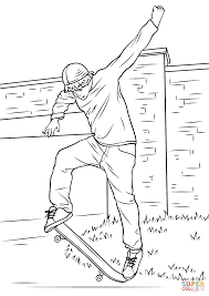 Skateboard coloring page | free skateboard online coloring. Street Skateboarding Coloring Page Free Printable Coloring Pages Coloring Home