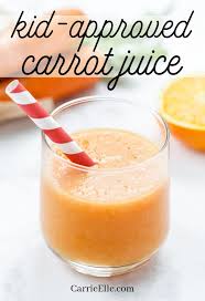This delicious green juice recipe has fruits and vegetables that offer a nice balance of nutrients with fibrous greens for lots of dietary fiber and tart, sweet citrus with your choice of orange juice or lemon juice (or for an adventurous option, experiment with lime juice). Carrot Juice Recipe For Kids