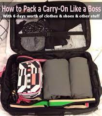 How To Pack A Carry On Bag 6days Worth Of Items No More Suitcase Fees Packing Tips Travel Tips How To Plan